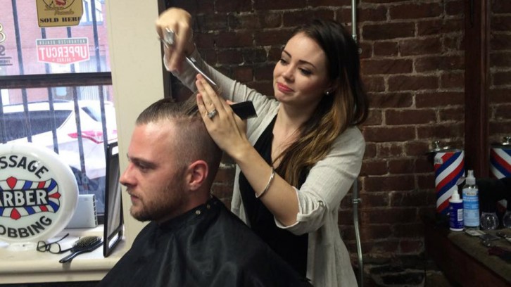 Christina Barrett-MacKinnon thinks men only care about a good haircut at the end of the day. 