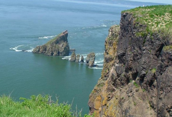 The cliffs at Cape Split in King's County, Nova Scotia