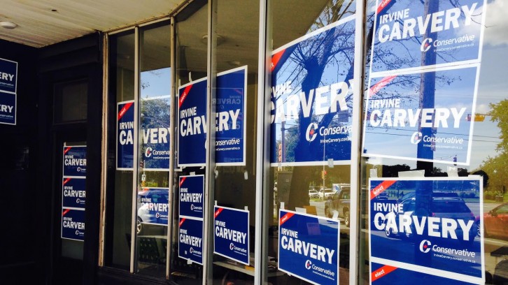 Carvery's campaign office on Robie St