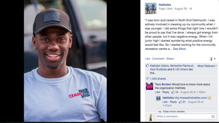 Carols Beals says he was 'shocked' with the positive response his Halifolks post got. 