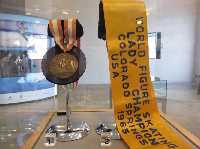 Petra Burka's bronze medal from the 1964 Winter Olympics. 