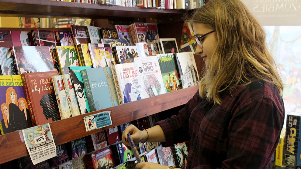 Mackenzie Belfour said Strange Adventures' layout makes it easy to find new comics you'll like.