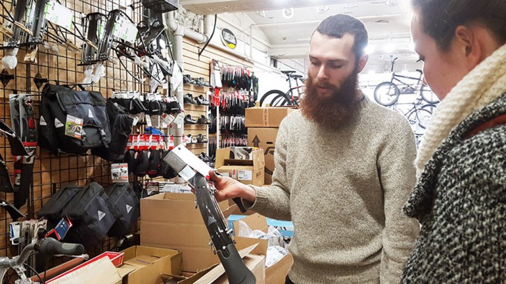 Alex McOuat from IDEALBIKES talks about how light-weight fenders can be.