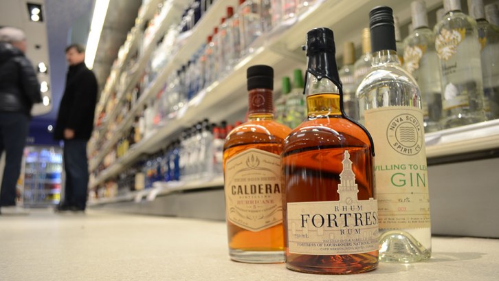 The NSLC has seen a big increase in sales of local spirits. 