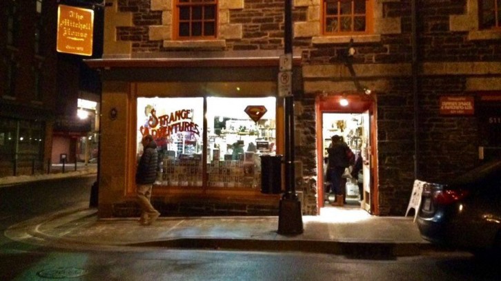Strange Adventures Comix and Curiosities on Prince Street, Halifax