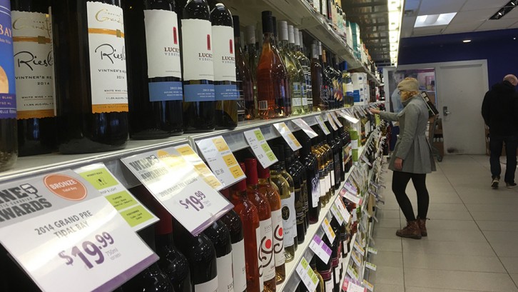 Local wine sales were up 14.7% in the last quarter of 2015