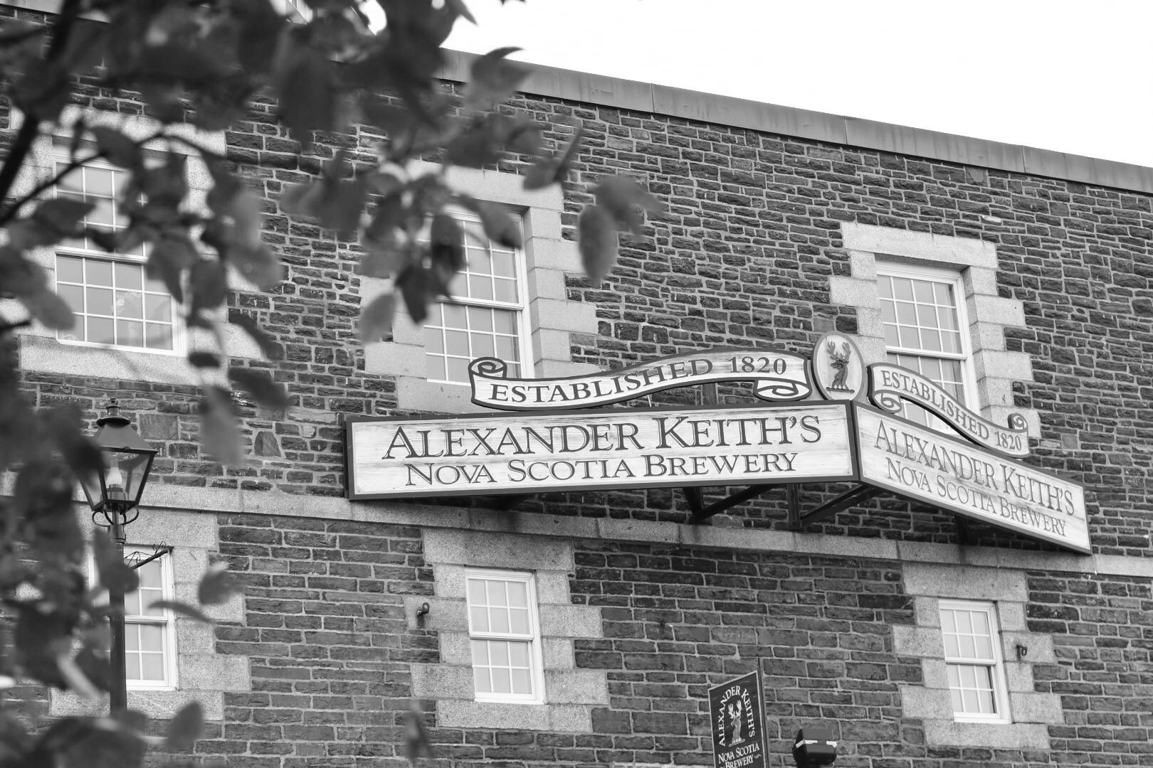 The entrance to Alexander Keith's Brewery. 