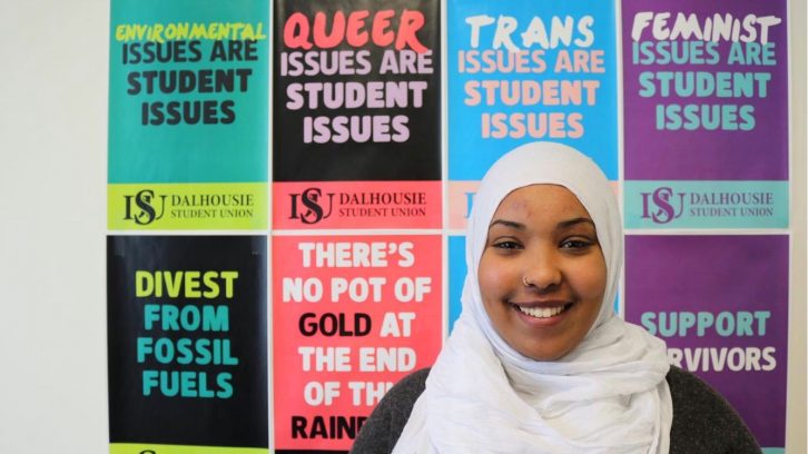 Amina Abawajy says survivors should take advantage of Dalhousie Student Union resources. 