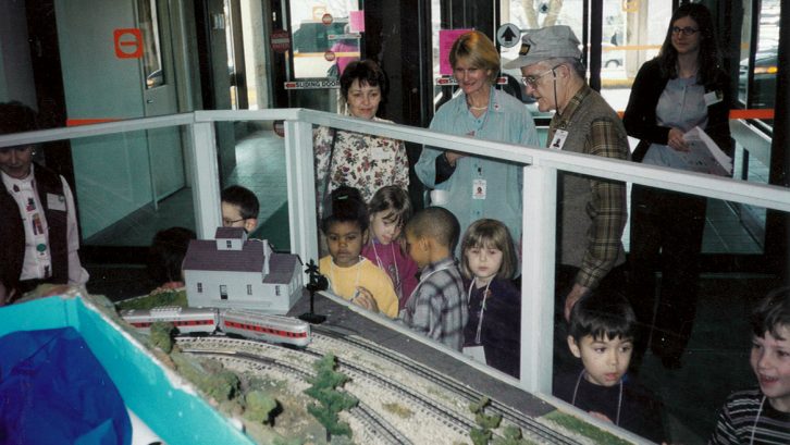 The model trains at the IWK were one of Dr. Gillespie's passion projects.