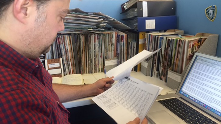 Senior editor Trevor Adams reviews the production schedule for upcoming issues of Halifax Magazine.