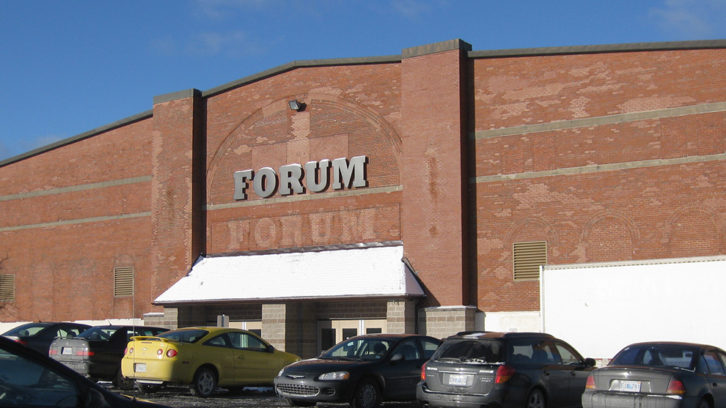 The front entrance to the Halifax Forum.