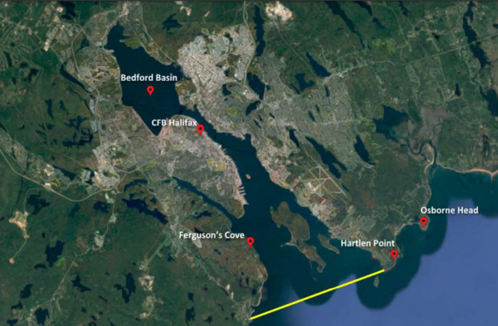 Map of Halifax Harbour