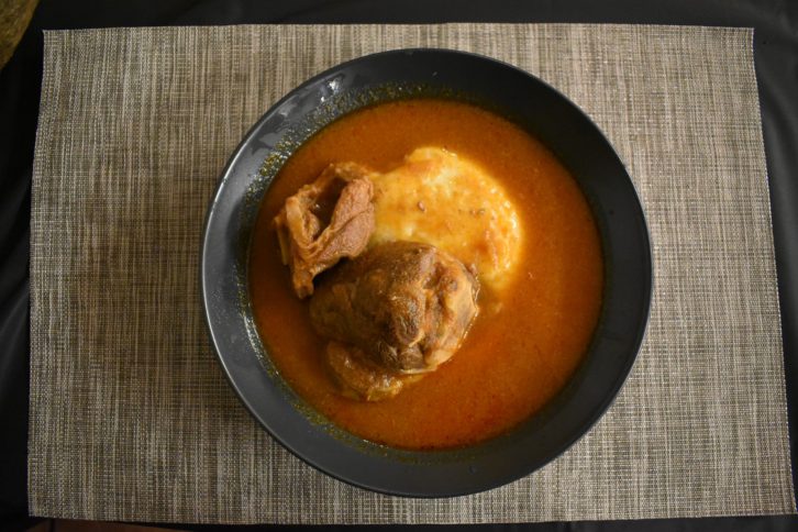 Goat and fufu