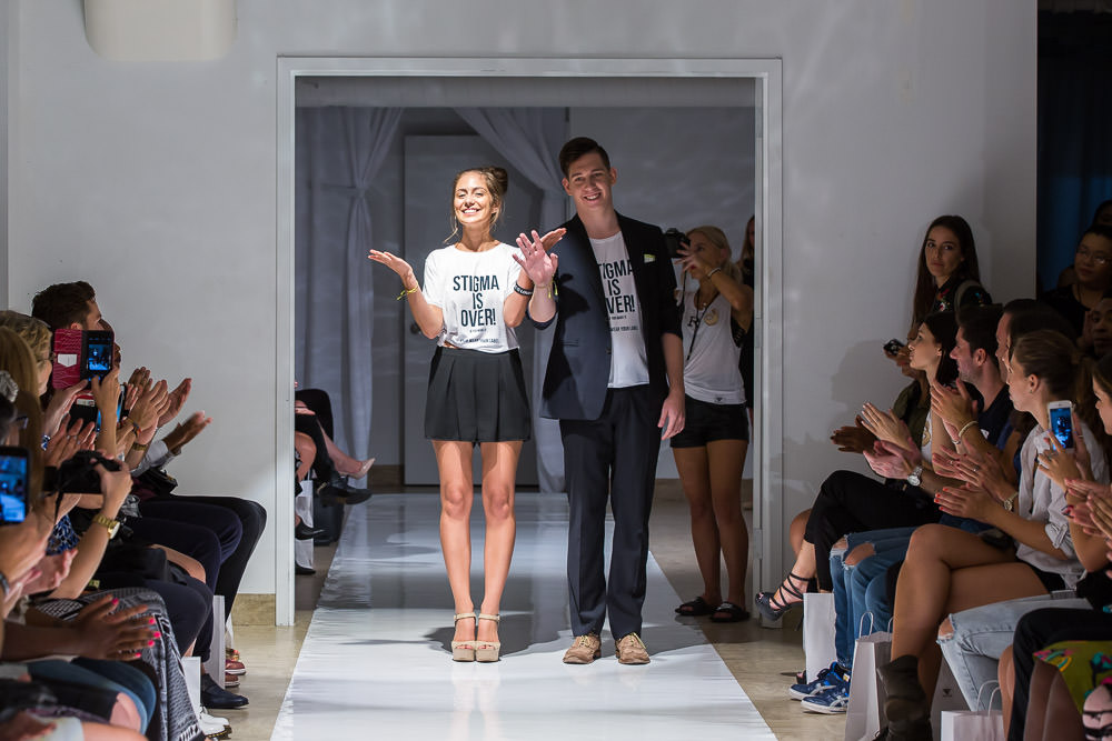 Kayley Reed and Kyle MacNevin at the New York Fashion Show. 