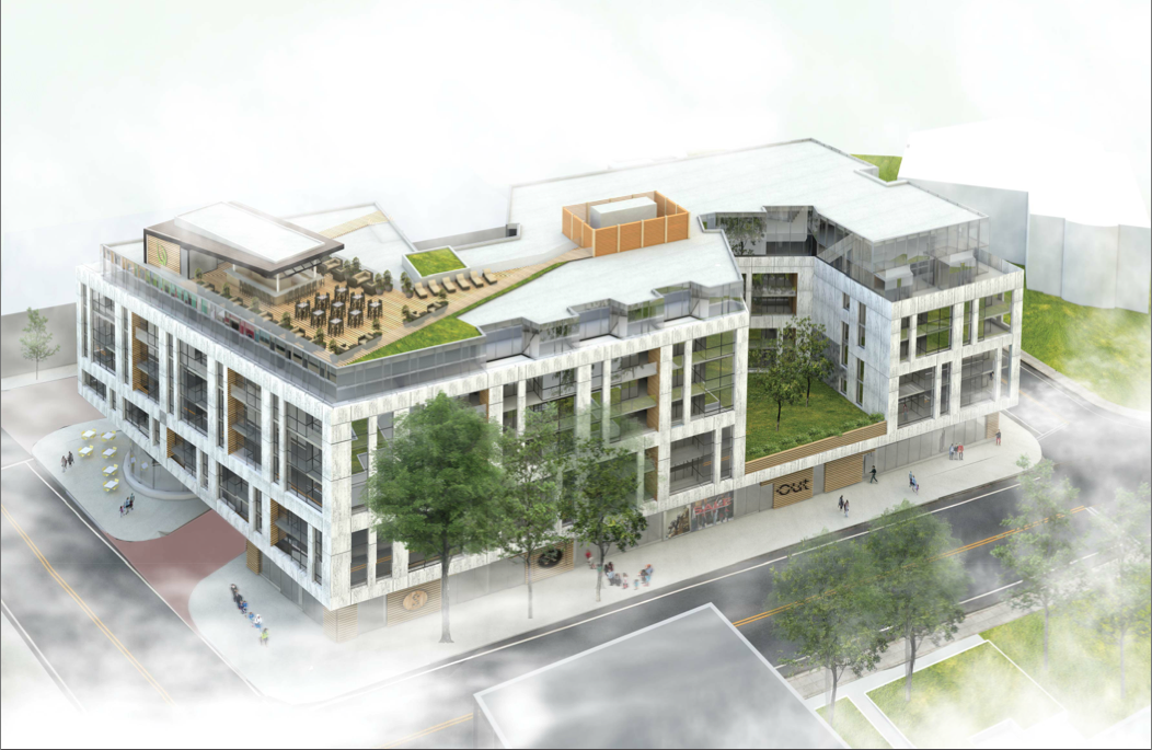 Portrayal of what the new Boutique Hotel will look like on Spring Garden rd.