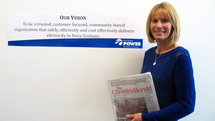 “As a journalist, you want an issue to be clear and accurate,” says Bev Ware, Nova Scotia Power spokesperson and former Chronicle Herald reporter, “and as a communications officer you want the customers to understand what is happening.”