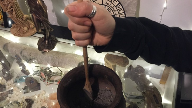 Ashes from the ritual will be blended with black salt and remade into another effective “witch protection.” 