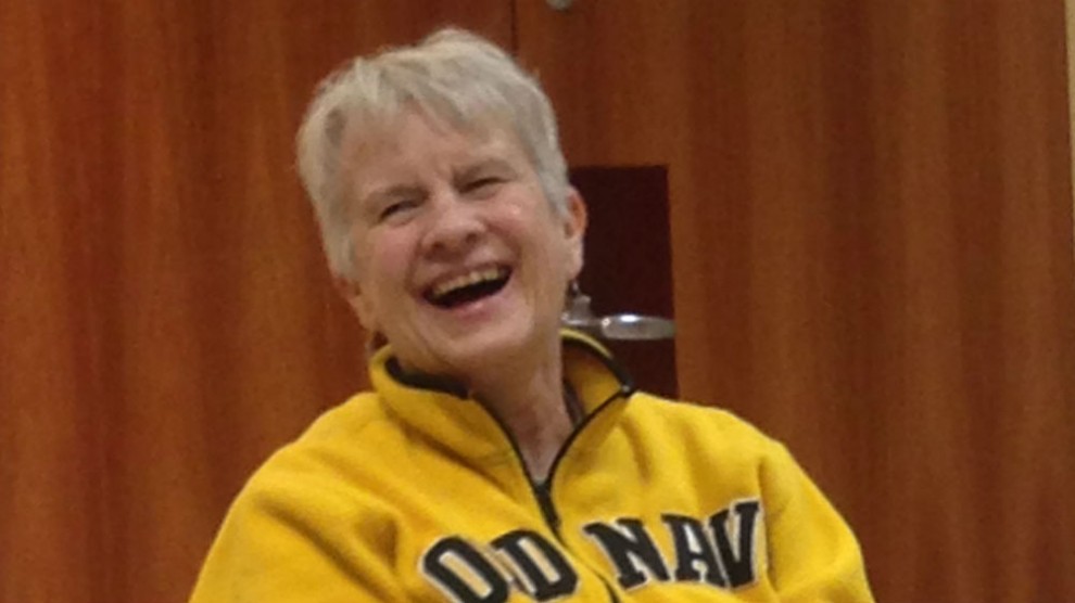 Jann Chabassol says laughter yoga is 'good for the soul.'