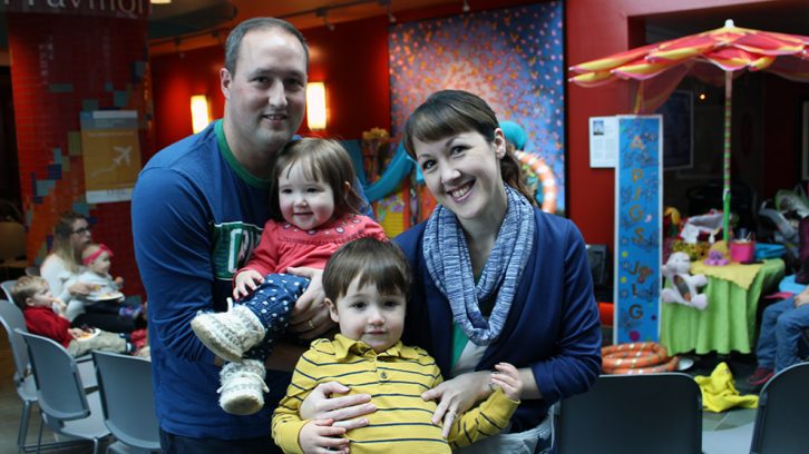 Norma and Andrew Harty took part in the Family Fun Fair on Saturday, along with their children, Peter and Neila