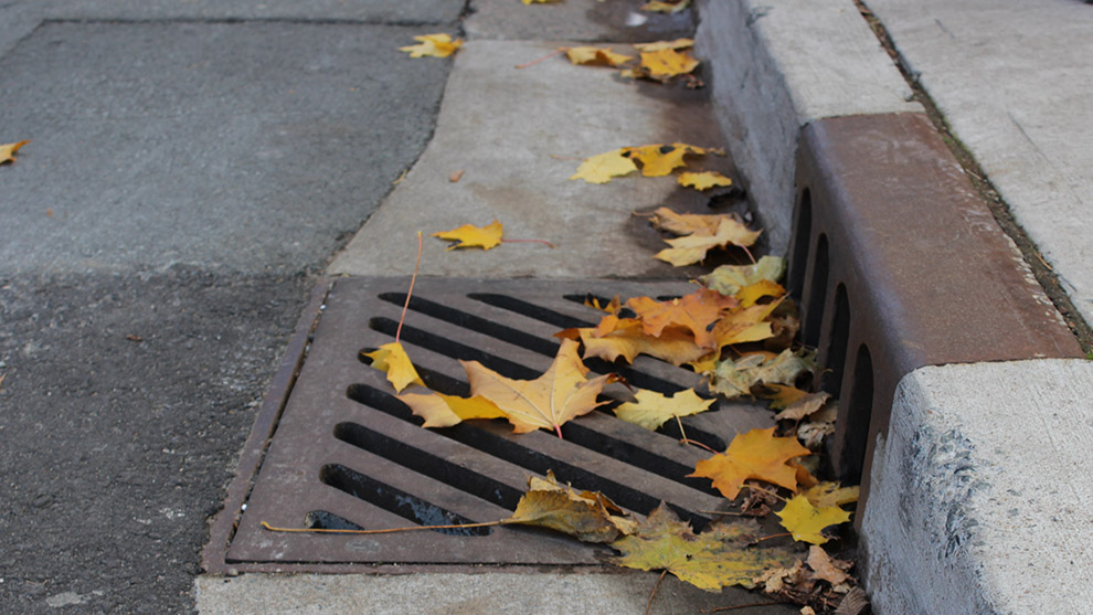 Storm water runoff is rain that flows over ground surfaces, like pavement, into drains, pipes and ditches.