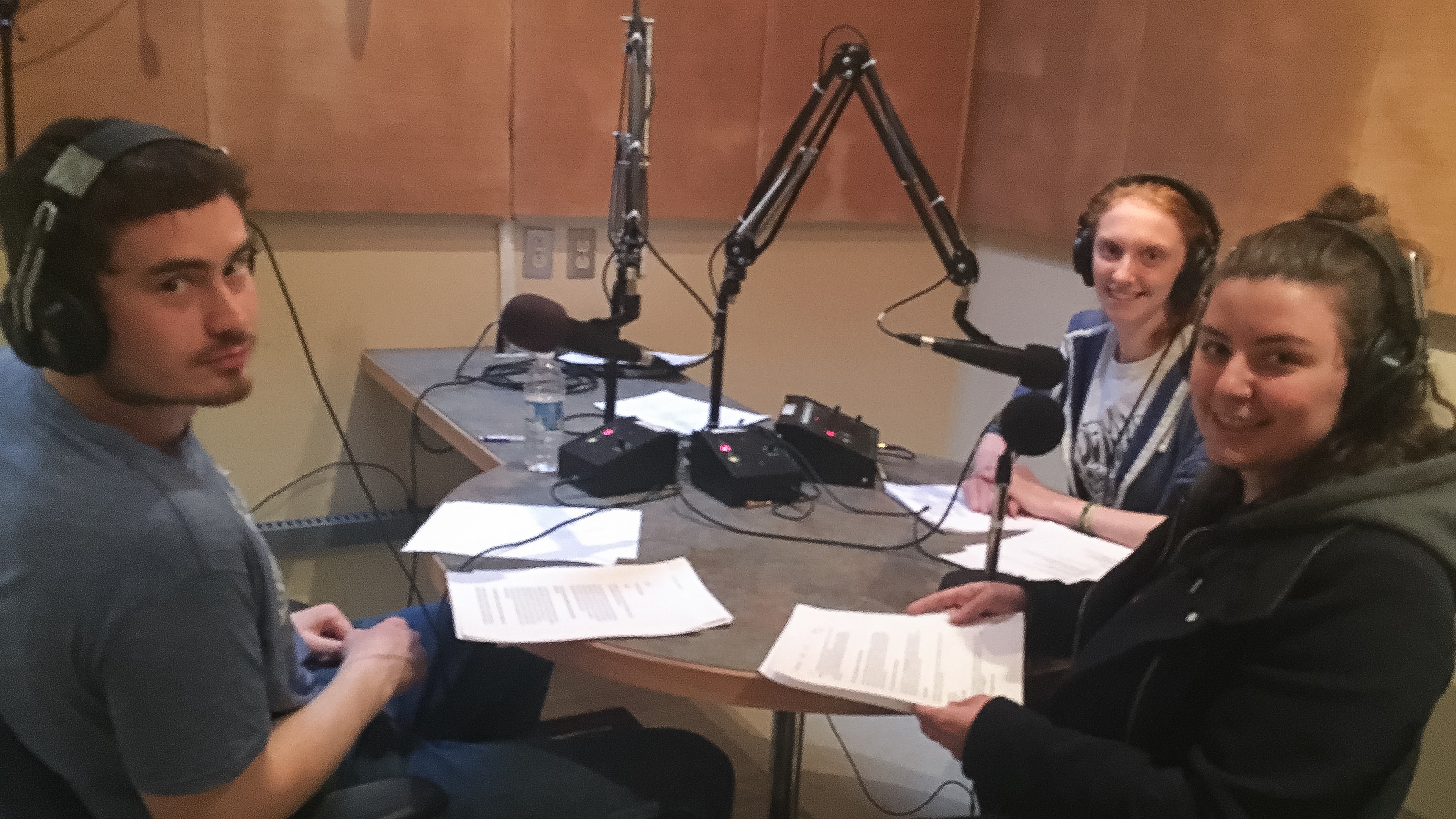 Hosts Zack Smart and Teri Boates in the studio with Reporter Anna Cormier.
