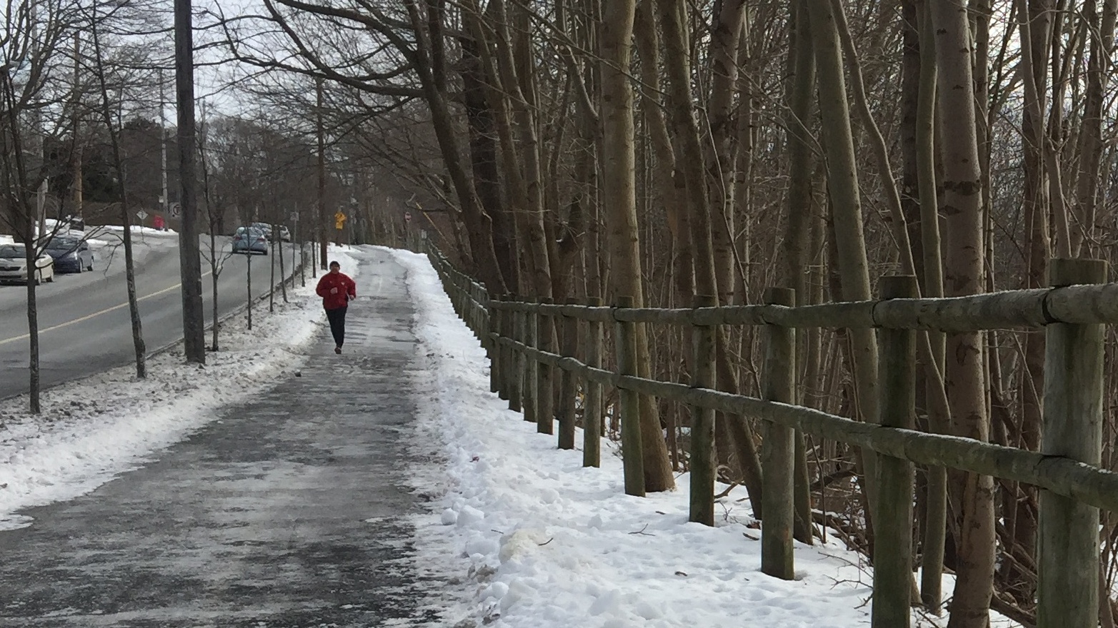 Trails similar to this one along Beaufort Avenue join together to make the Great Trail network throughout Nova Scotia.