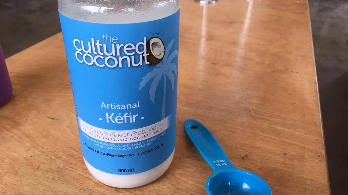 Two tablespoons of The Cultured Coconut can provide up to 300 billion probiotic bacteria and up to 50 active strains. 