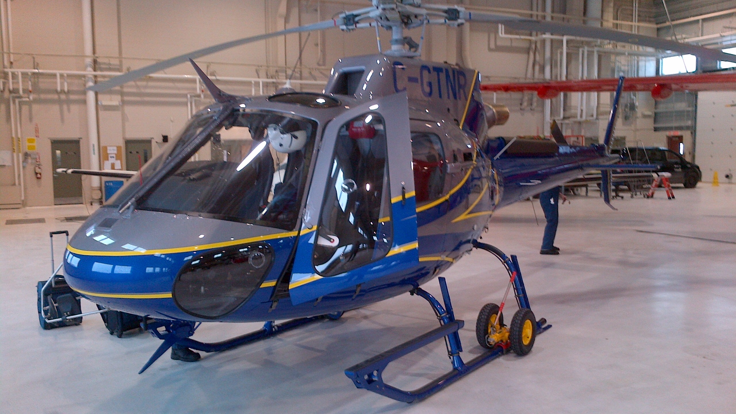 One of DNR's new H125 helicopters.