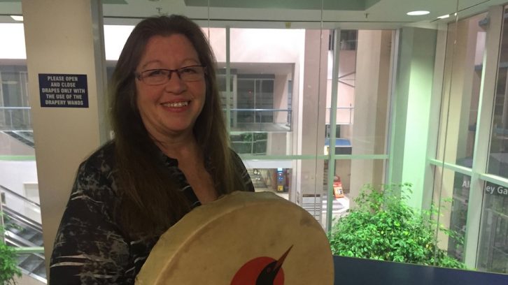 Mi’kmaq filmmaker Catherine Martin told Turtle Grove’s history at the Alderney Gate Public Library on Thursday. 