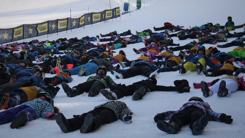 Martock makes 243 snow angels for Canadian Ski Patrol Day The Signal