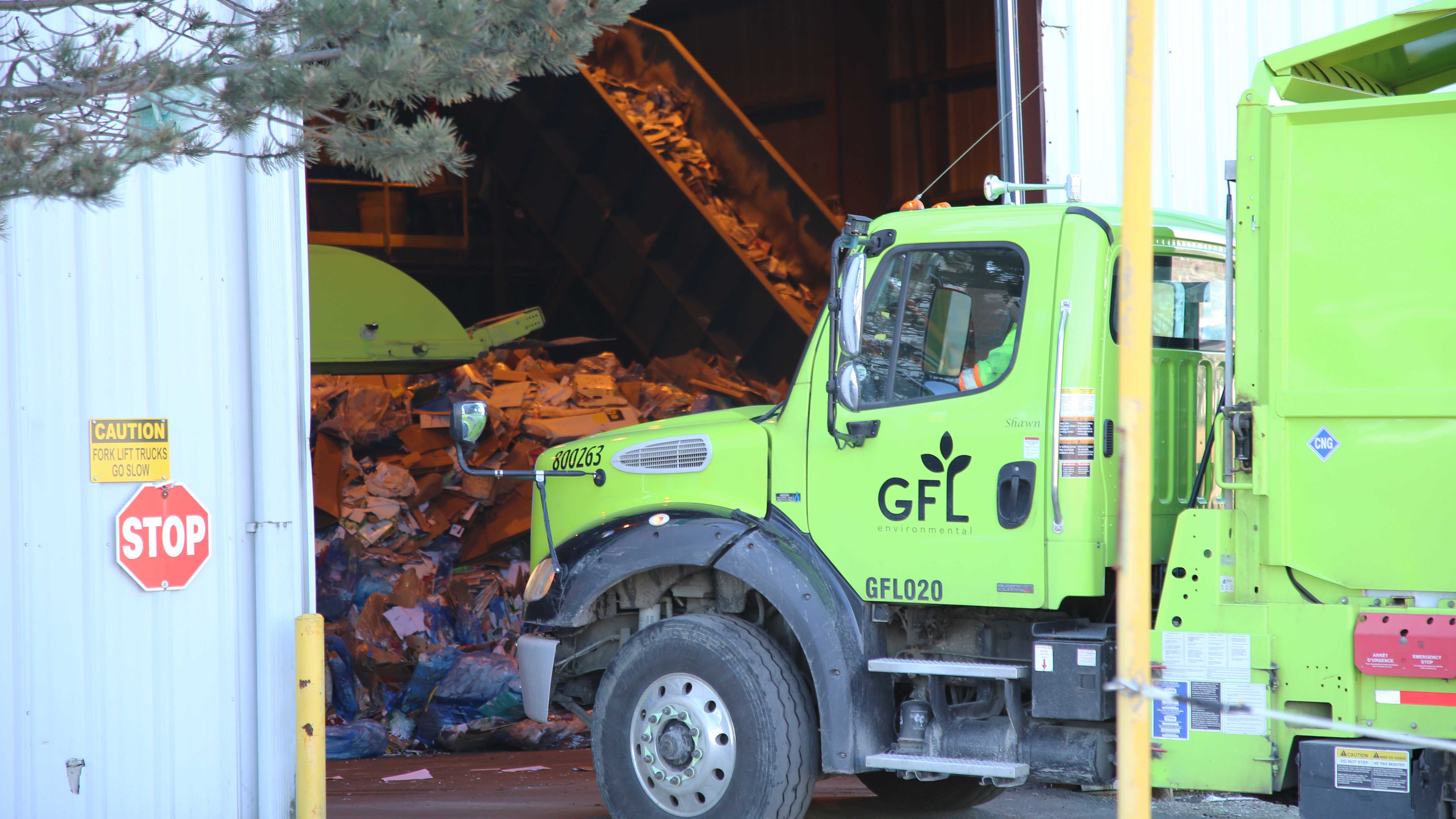 GFL Environmental trucks like this one will soon have side guards installed.