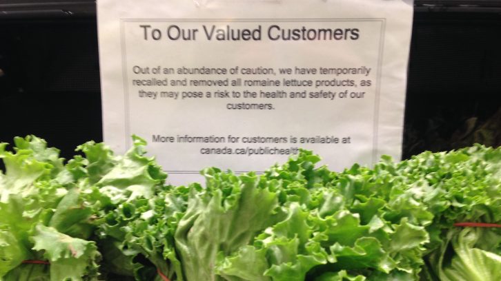 Romaine lettuce is pulled from the shelves of Halifax's grocery stores until further notice