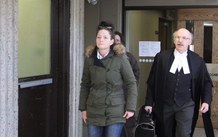 Renee Allison Webber (left) is shown walking into court Thursday.