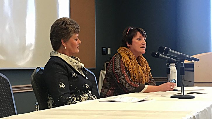 Cheryl Smith and Janice Keefe present their findings on Nova Scotia's long-term care system.