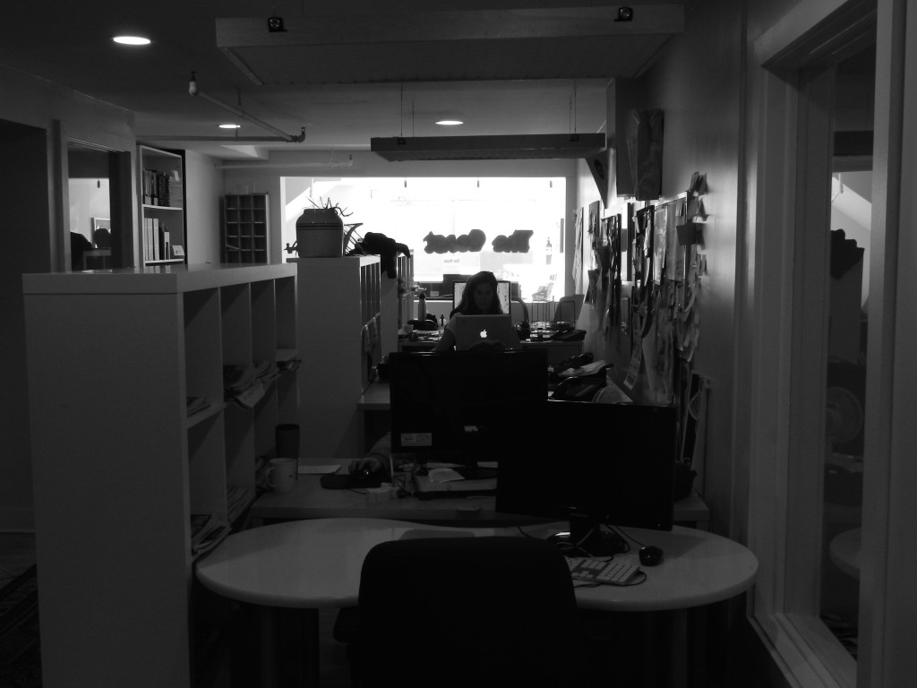 The inside of the Coast’s small office in Halifax.