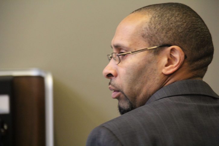 Blake William Jackson enters the courtroom after a lunch break on Tuesday. Blake William Jackson enters the courtroom after a lunch break on Tuesday.