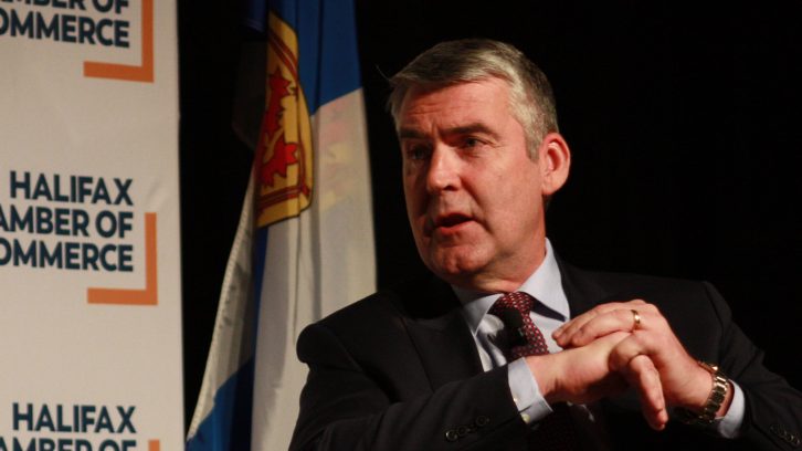 Premier Stephen McNeil speaks at his annual State of Nova Scotia address. This year's event was held at the Halifax Convention Centre.
