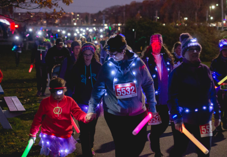 275 participants run or walk for the Light up the Lake race on Saturday. 