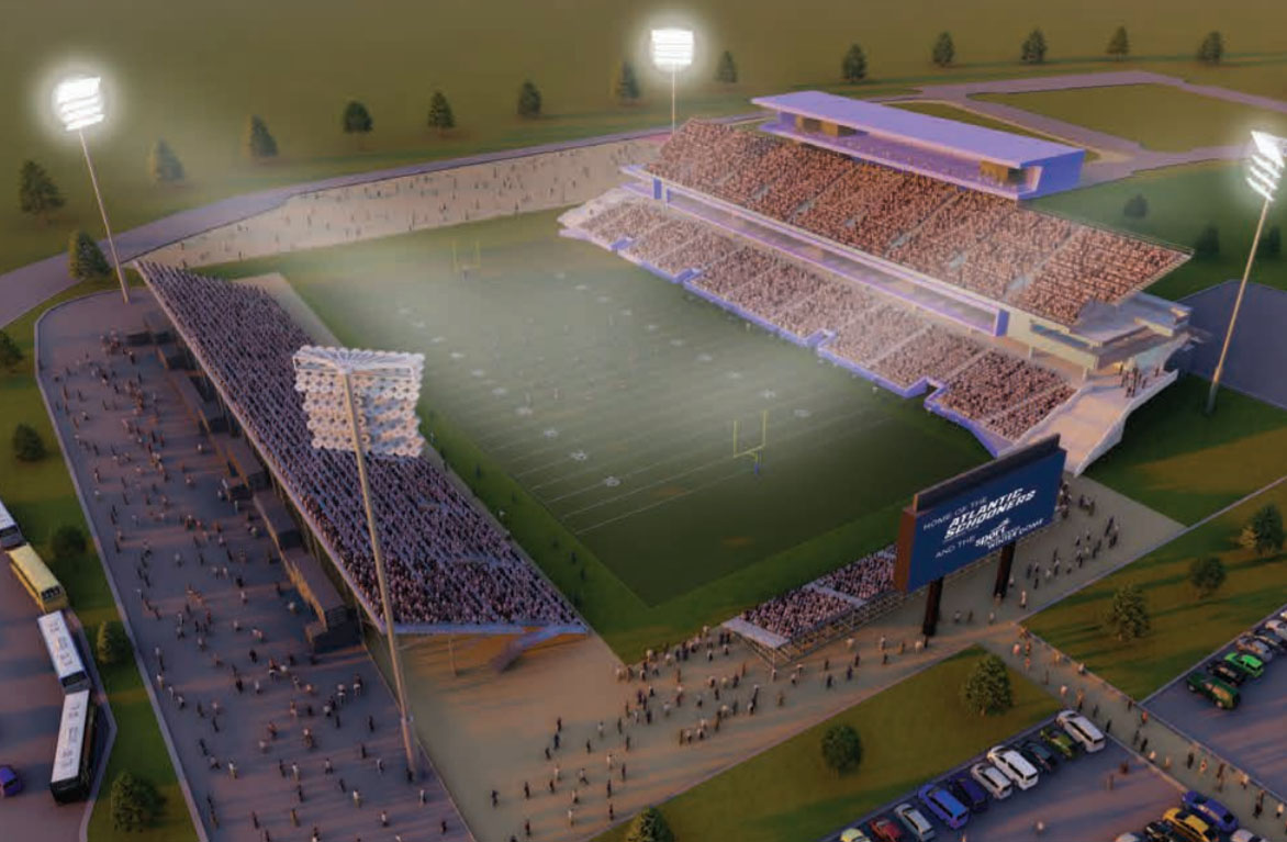 Proposed design for Schooners stadium. 