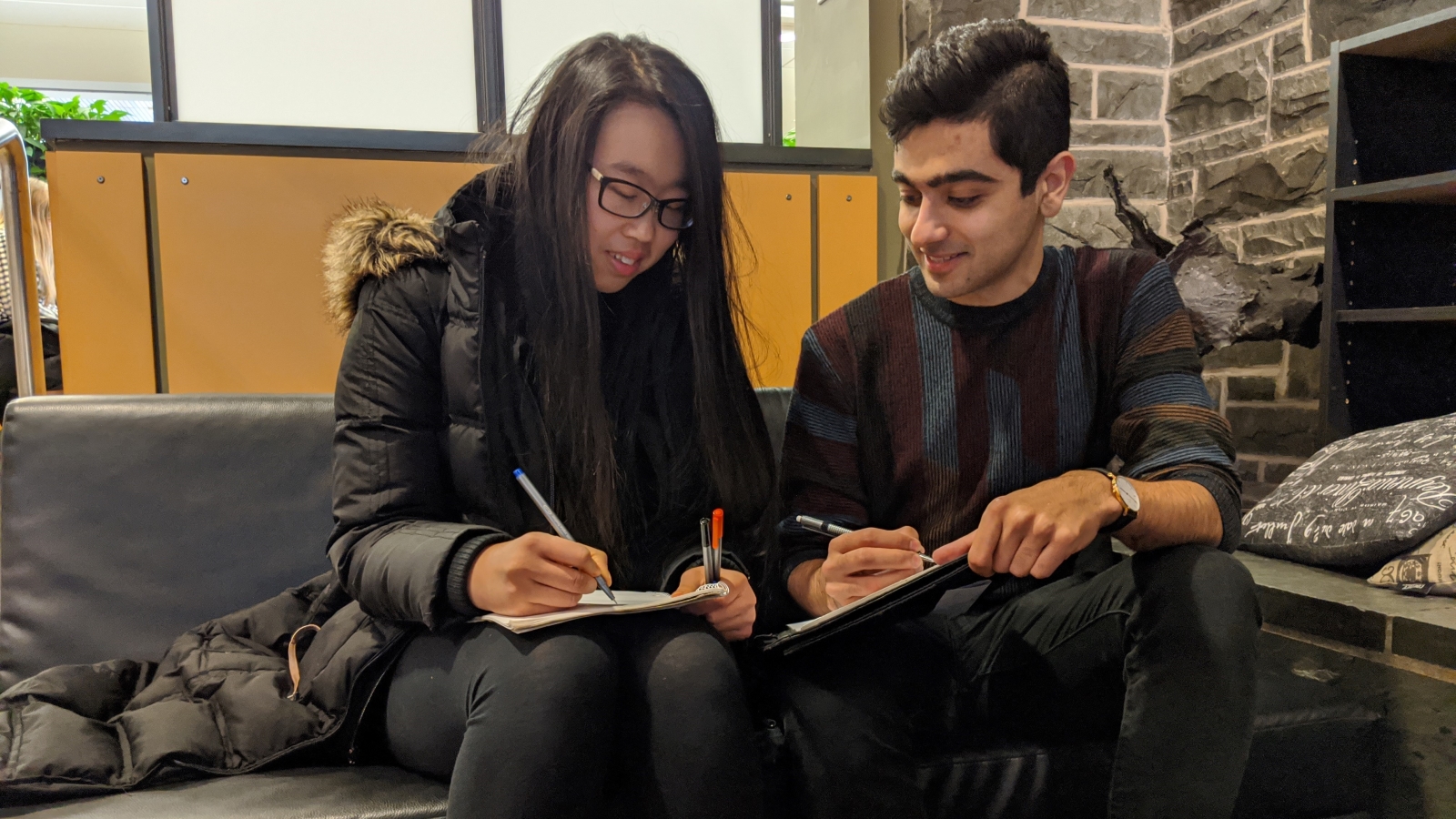  Kate He (left) and Faris Kapra are preparing to compete at the World University Debate Championships in Thailand later this month.
