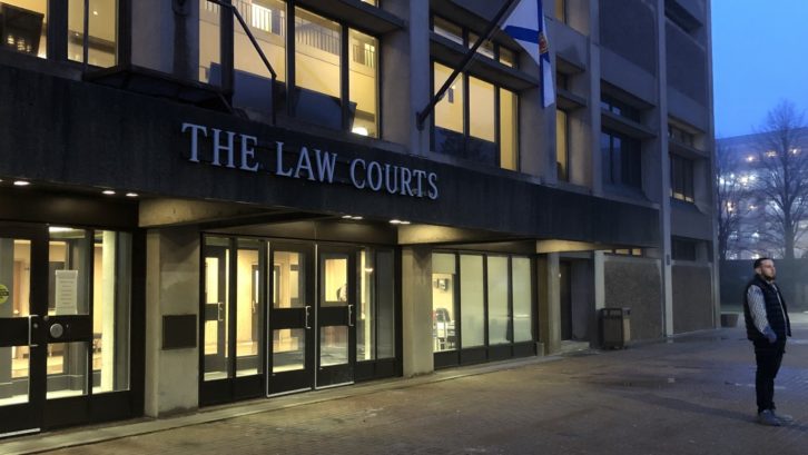 The outside of the Law Courts, in Halifax, where Sparks and Ritch are on trial.