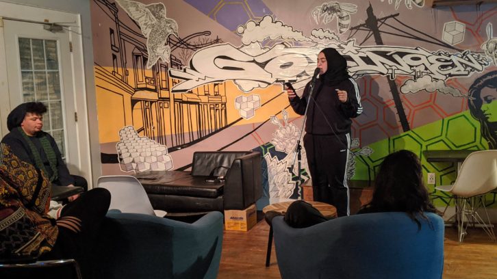 Masuma Khan performs at the BIPOC 2020 Vision event she co-organized with Andre Fenton.
