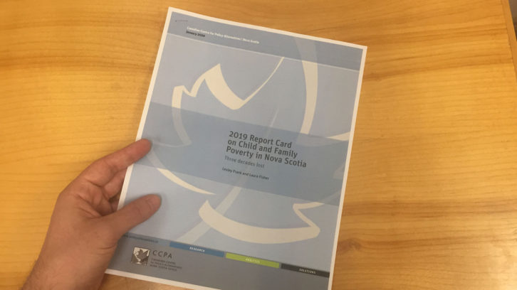 The 2019 Report Card on Child and Family Poverty in Nova Scotia.