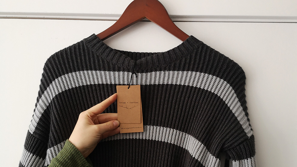 A shirt made from local, sustainable material at Sattva Boutique.