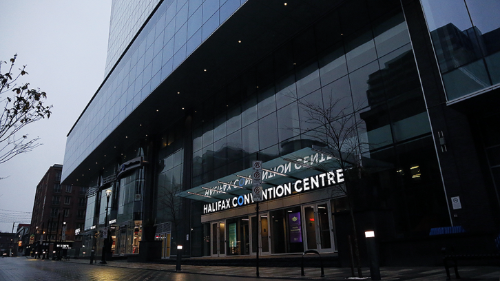 The Halifax Convention Centre in downtown Halifax on Wednesday morning.