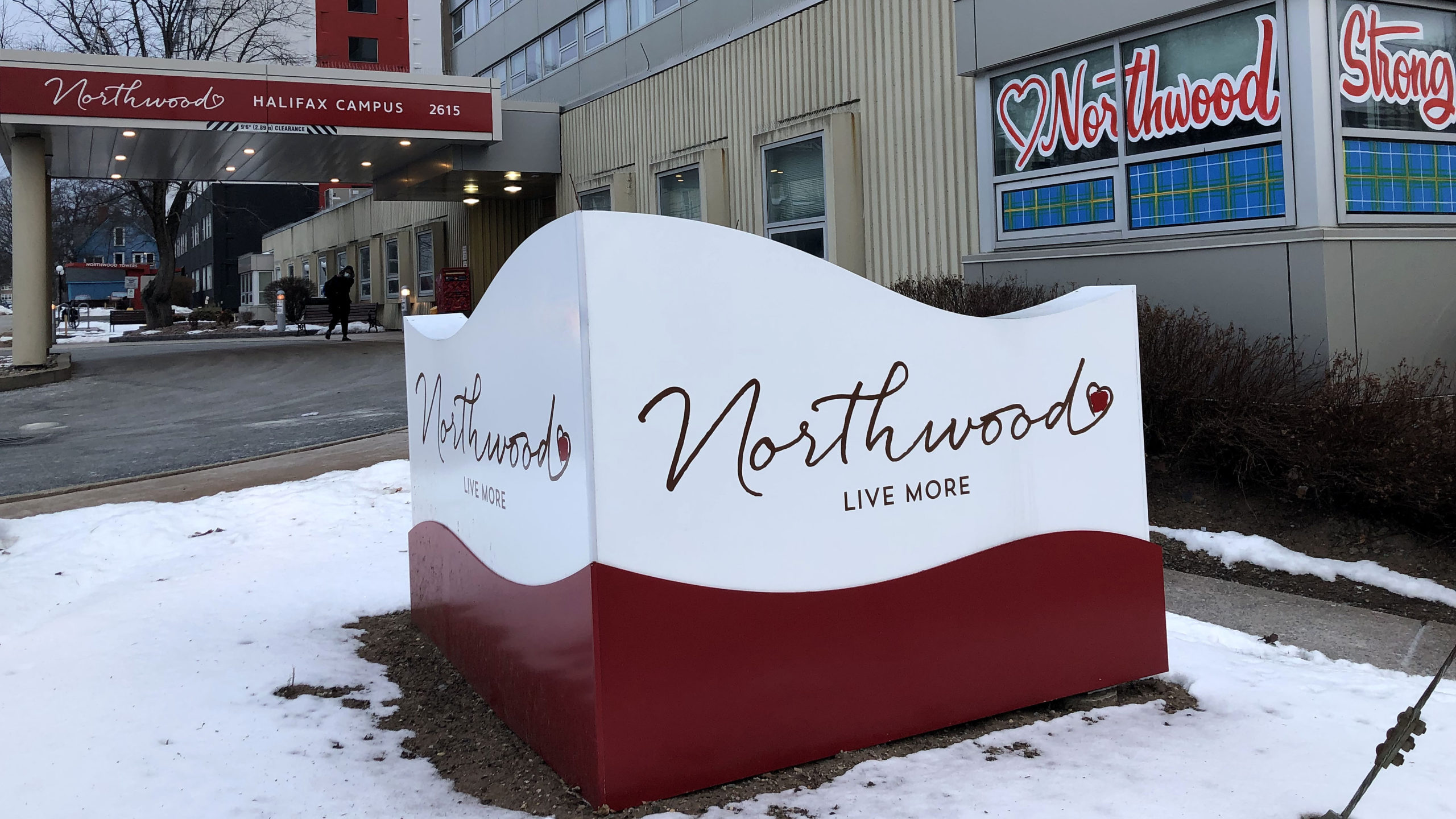 The image shows the outside of the Northwood facility in Halifax.
