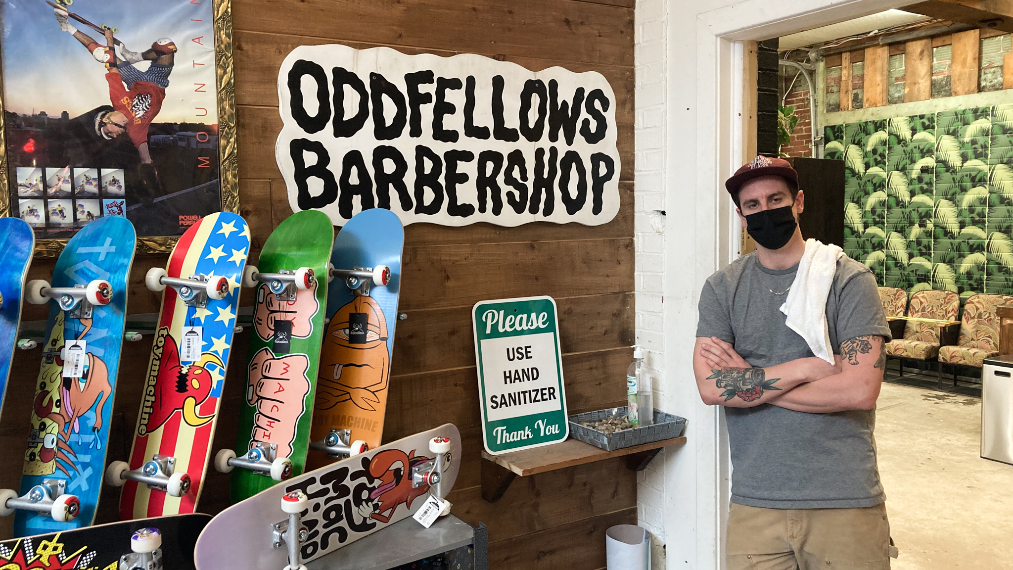 Joel Martell runs the Oddfellows Barbershop, a small business nestled in the back of the Pro Skates shop on Quinpool Road.