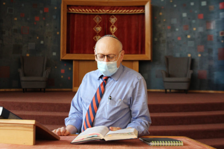 Rabbi Gary Karlin, at the Shaar Shalom Synagogue in Halifax