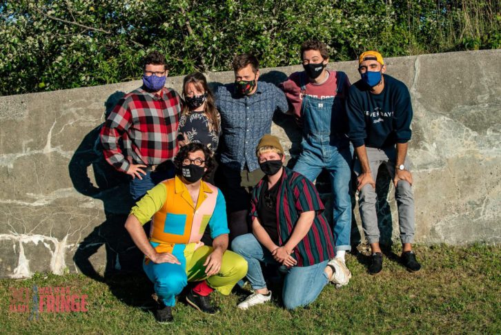 Hello City troupe (with the exception of Beth Poulsen) pose at Shakespeare by the Sea in Point Pleasant Park on Saturday, September 12, 2020. The troupe had performed an improv show at the 30th Halifax Fringe Festival during the pandemic.