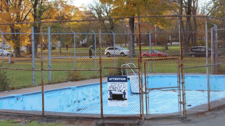The current state of the Halifax Common public pool shown Nov. 9, 2021.